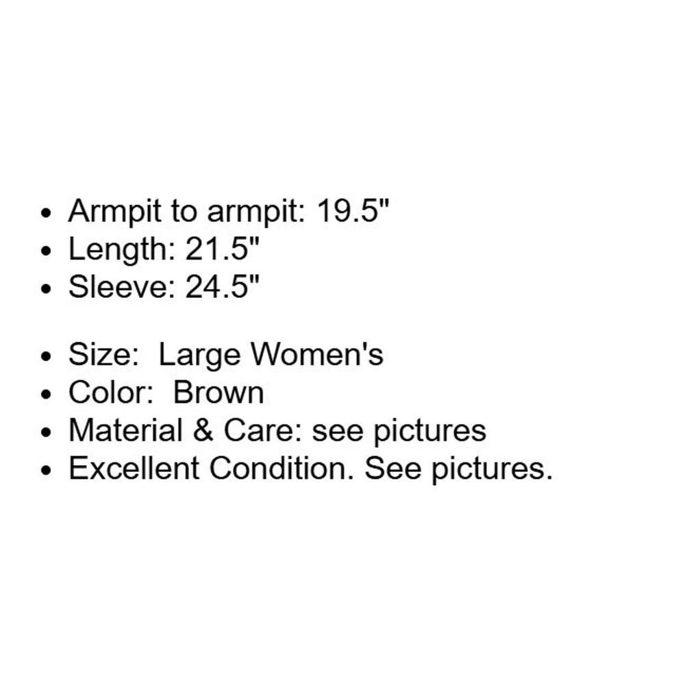 Zara Basic Jacket Womens Large Brown Corduroy Lin… - image 4